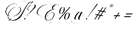 Mallestian Script Italic 7 Italic Font OTHER CHARS
