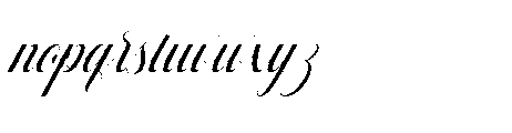 Mallestian Script Italic 7 Italic Font LOWERCASE