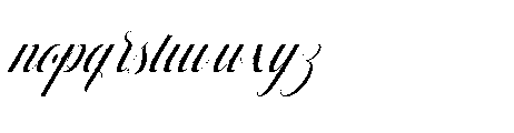 Mallestian Script Italic 8 Italic Font LOWERCASE