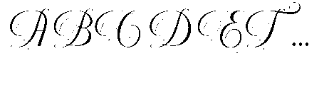 Mallestian Script Regular Font UPPERCASE