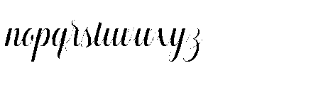 Mallestian Script Regular Font LOWERCASE