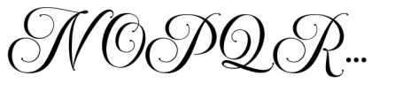Mallinia Calligraphy Font UPPERCASE