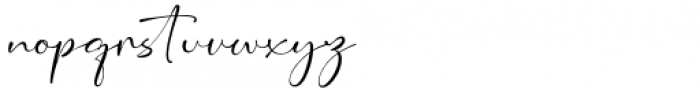 Malliya Signature Regular Font LOWERCASE