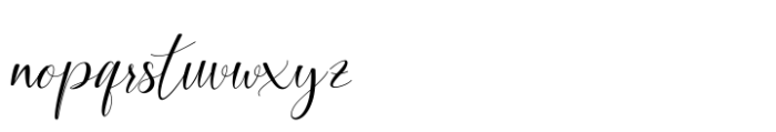 Mallorca Script Font LOWERCASE