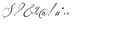 Mallsreya Italic Font OTHER CHARS