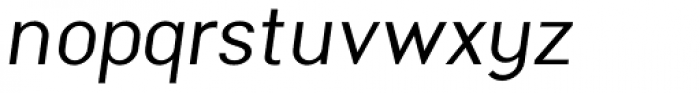 Malmo Sans Pro Oblique Font LOWERCASE