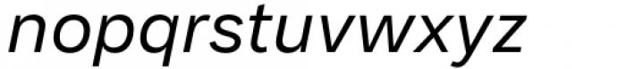 Malnor Sans Oblique Font LOWERCASE