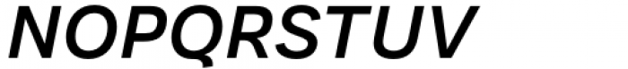 Malnor Sans Semi Bold Oblique Font UPPERCASE