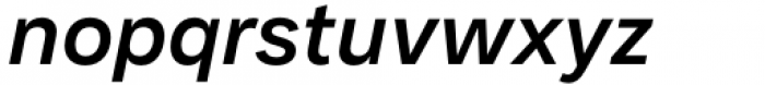 Malnor Sans Semi Bold Oblique Font LOWERCASE