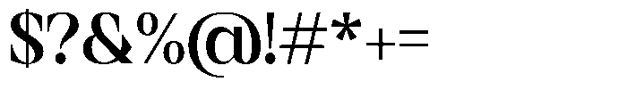Maloine Regular Font OTHER CHARS