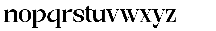 Maloine Regular Font LOWERCASE