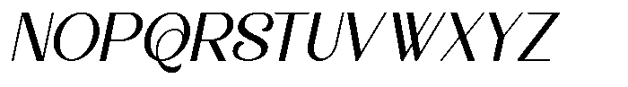 Malovi Italic Font UPPERCASE