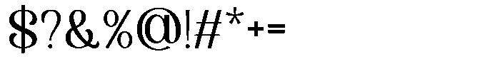 Malovi Regular Font OTHER CHARS