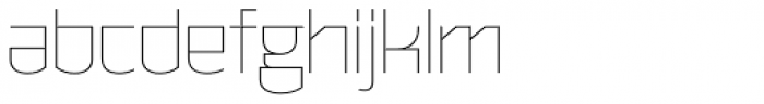 Malte Thai Thin Font LOWERCASE