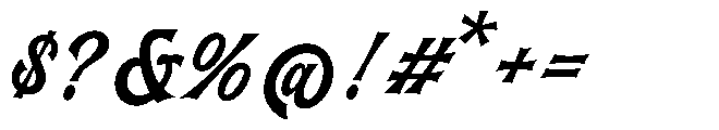 Maltone Font OTHER CHARS