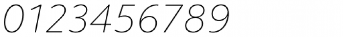Malva Thin Italic Font OTHER CHARS