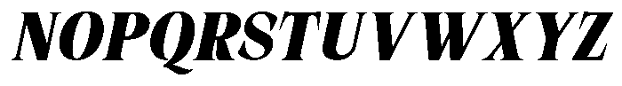Malvera Black Condensed Slant Font UPPERCASE