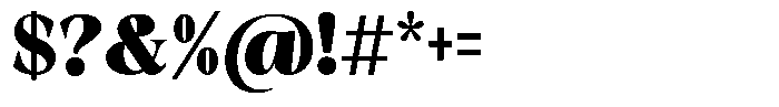 Malvera Black Condensed Font OTHER CHARS