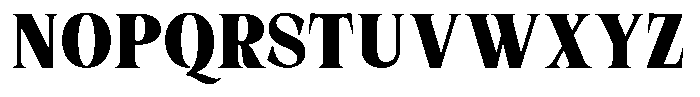 Malvera Black Condensed Font UPPERCASE