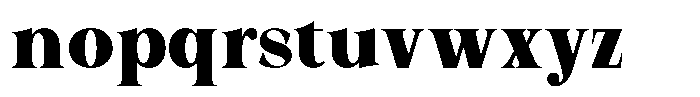 Malvera Black Condensed Font LOWERCASE
