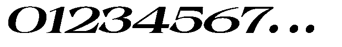 Malvera Black Expanded Slant Font OTHER CHARS