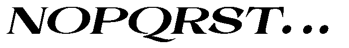 Malvera Black Expanded Slant Font UPPERCASE