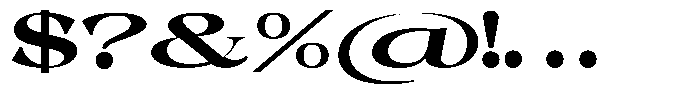 Malvera Black Expanded Font OTHER CHARS