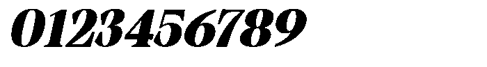 Malvera Black High Condensed Slant Font OTHER CHARS