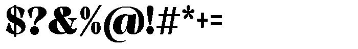 Malvera Black High Condensed Font OTHER CHARS