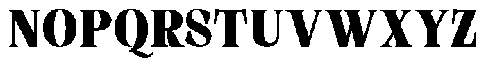 Malvera Black High Condensed Font UPPERCASE