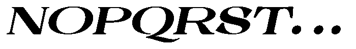 Malvera Black High Expanded Slant Font UPPERCASE