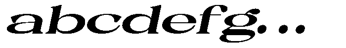 Malvera Black High Expanded Slant FONT