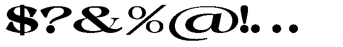Malvera Black High Expanded Font OTHER CHARS