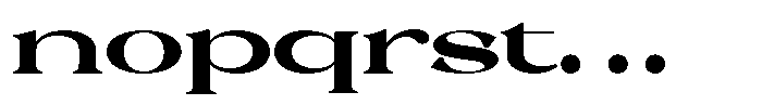 Malvera Black High Expanded Font LOWERCASE