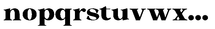 Malvera Black High Font LOWERCASE