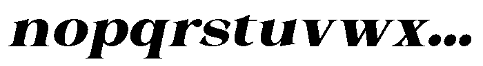 Malvera Black Slant Font LOWERCASE