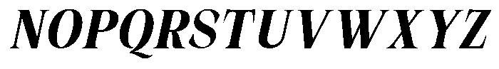 Malvera Bold Condensed Slant Font UPPERCASE