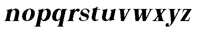 Malvera Bold Condensed Slant Font LOWERCASE