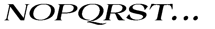 Malvera Bold Expanded Slant Font UPPERCASE