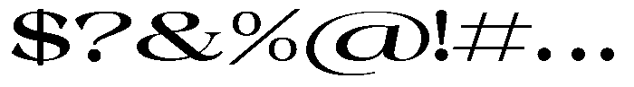 Malvera Bold Expanded Font OTHER CHARS