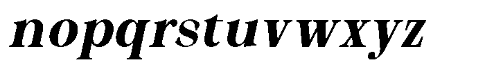 Malvera Bold High Condensed Slant Font LOWERCASE