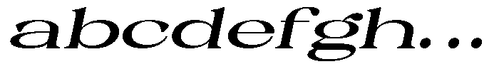 Malvera Bold High Expanded Slant FONT