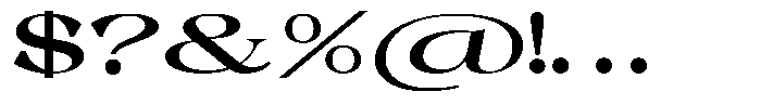 Malvera Bold High Expanded Font OTHER CHARS