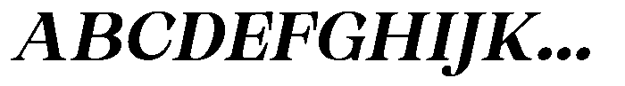 Malvera Bold High Slant Font UPPERCASE