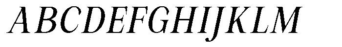 Malvera Condensed Slant Font UPPERCASE
