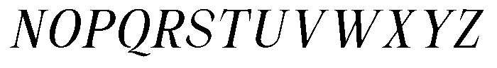 Malvera Condensed Slant Font UPPERCASE