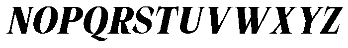 Malvera Extra Bold Condensed Slant Font UPPERCASE