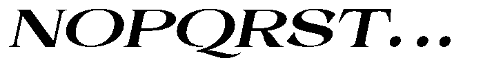 Malvera Extra Bold Expanded Slant Font UPPERCASE