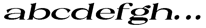 Malvera Extra Bold Expanded Slant FONT