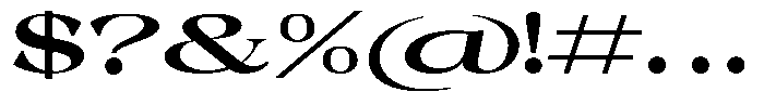 Malvera Extra Bold Expanded Font OTHER CHARS